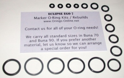 Planet Eclipse Ego 7 Marker O-ring Kit - 2 Rebuilds