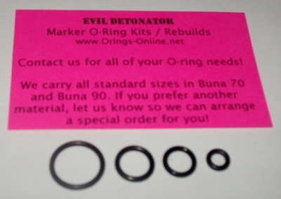 Evil Detonator O-ring Kit - 2 Rebuilds