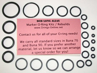 Bob Long Alias Marker O-ring Kit - 4 Rebuilds