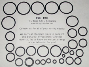 DYE - DM4 O-ring Kit - 4 Rebuilds