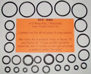 DYE - DM8 O-ring kit - 2 Rebuilds