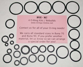 DYE - M7 O-ring Kit - 2 Rebuilds