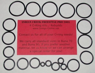 Indian Creek Freestyle Pro 2005 O-ring Kit - 4 Rebuilds