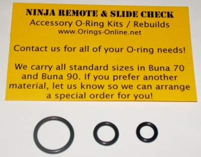 Ninja Remote & Slide Check O-ring Kit - 4 Rebuilds