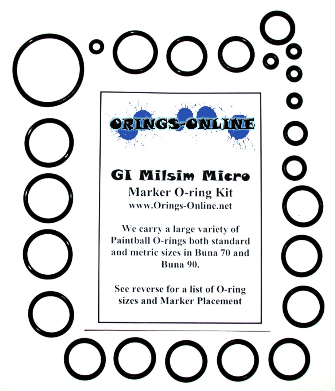 GI Milsim Micro Marker O-ring Kit