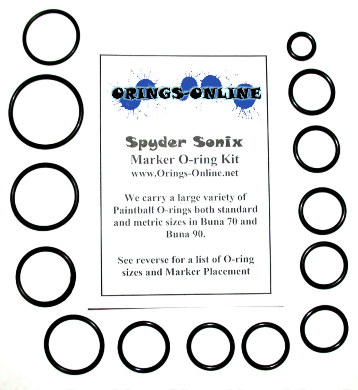 Spyder Sonix Marker O-ring Kit