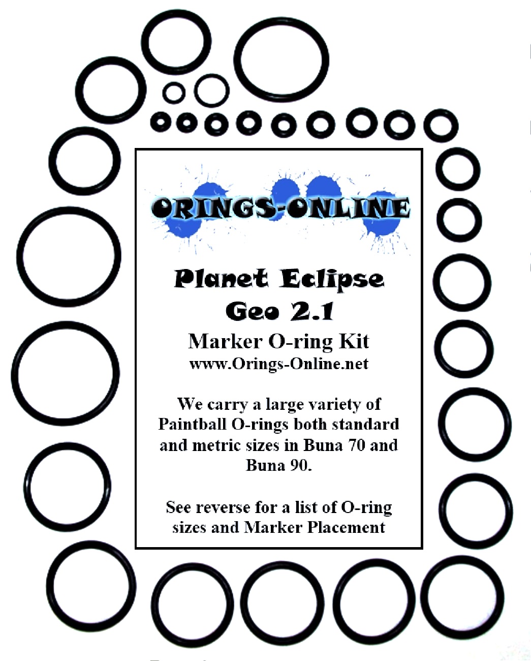 Planet Eclipse Geo 2.1 Marker O-ring Kit