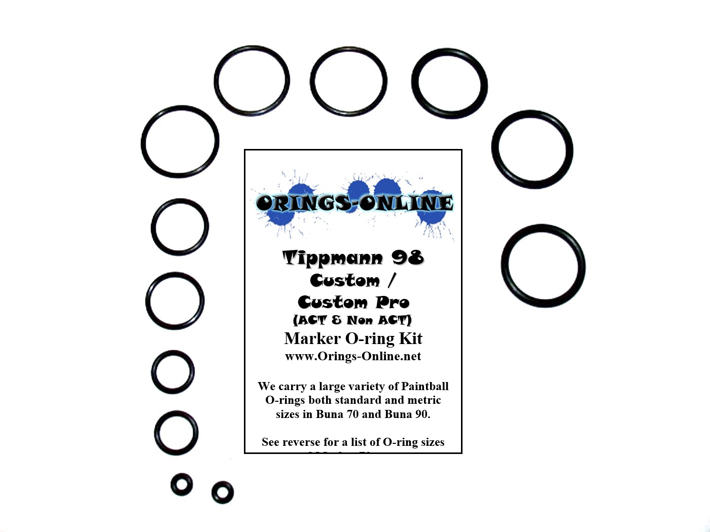 Tippmann 98 Custom / Custom Pro O-ring Kit