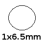 Metric Size 1x6.5mm BN70 O-ring