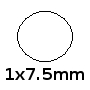 Metric Size 1x7.5mm BN70 O-ring