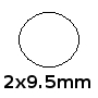 Metric Size 2x9.5mm BN70 O-ring