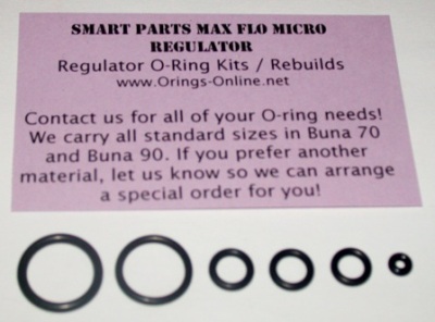 Smart Parts Max Flo Micro Regulator O-ring Kit - 4 Rebuilds