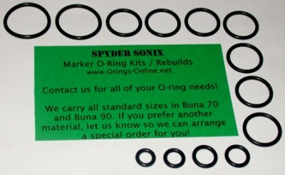 Spyder Sonix Marker O-ring Kit - 2 Rebuilds