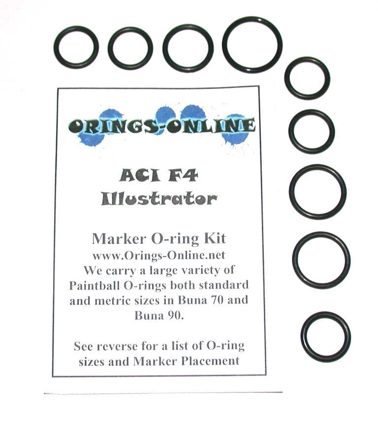 ACI F4 Illustrator Marker O-ring Kit