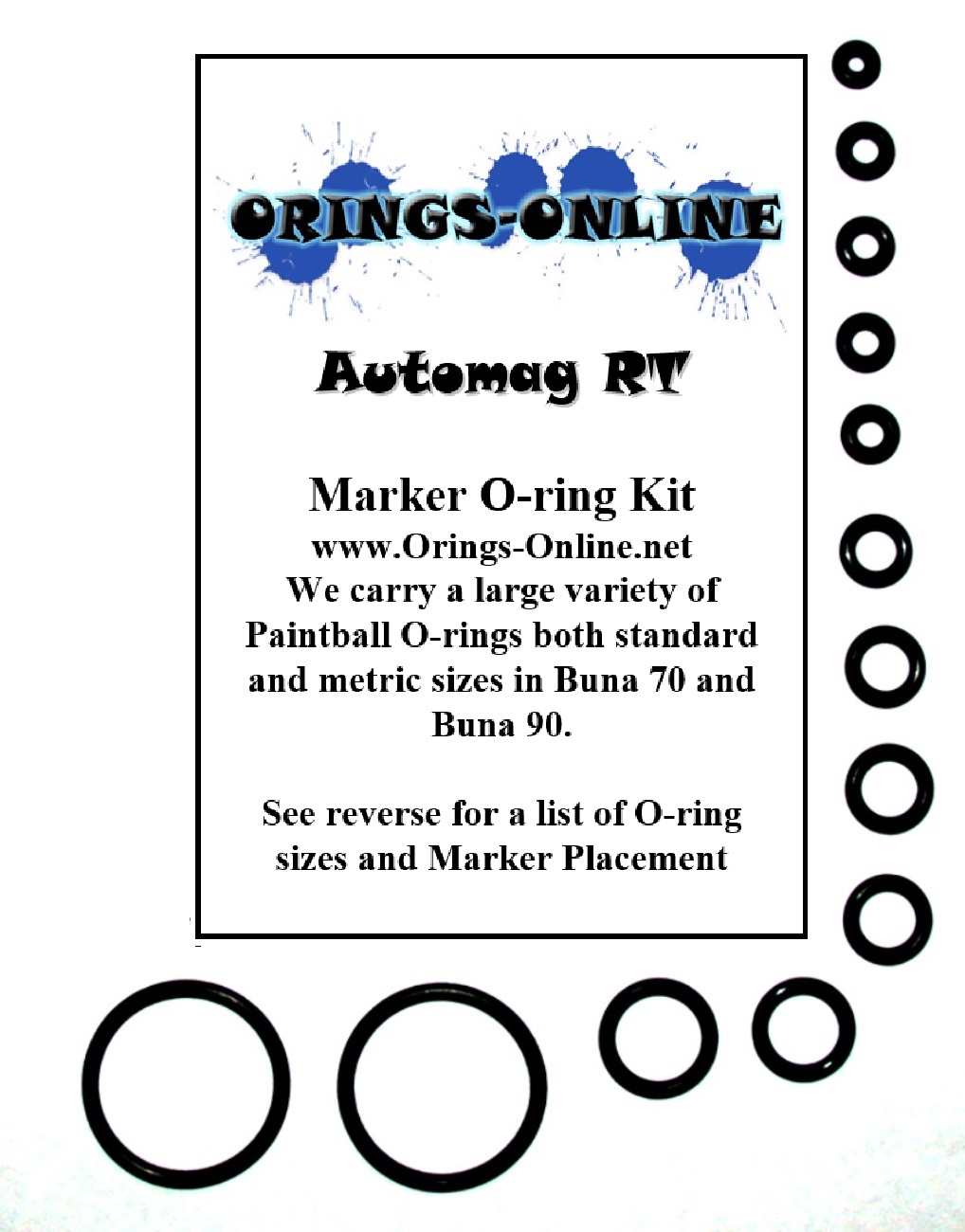 Automag RT Marker O-ring Kit