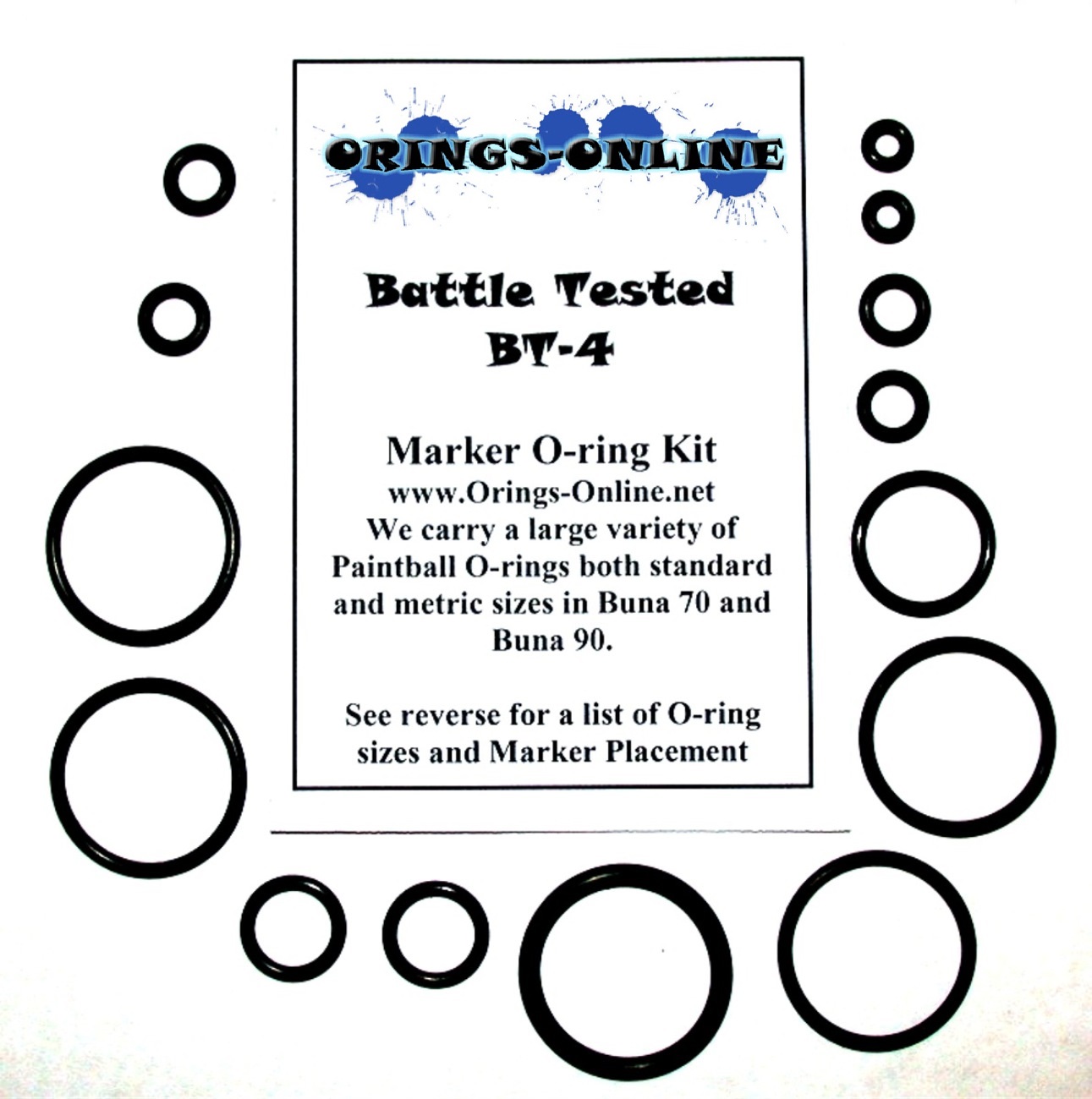 Battle Tested BT-4 Marker O-ring Kit