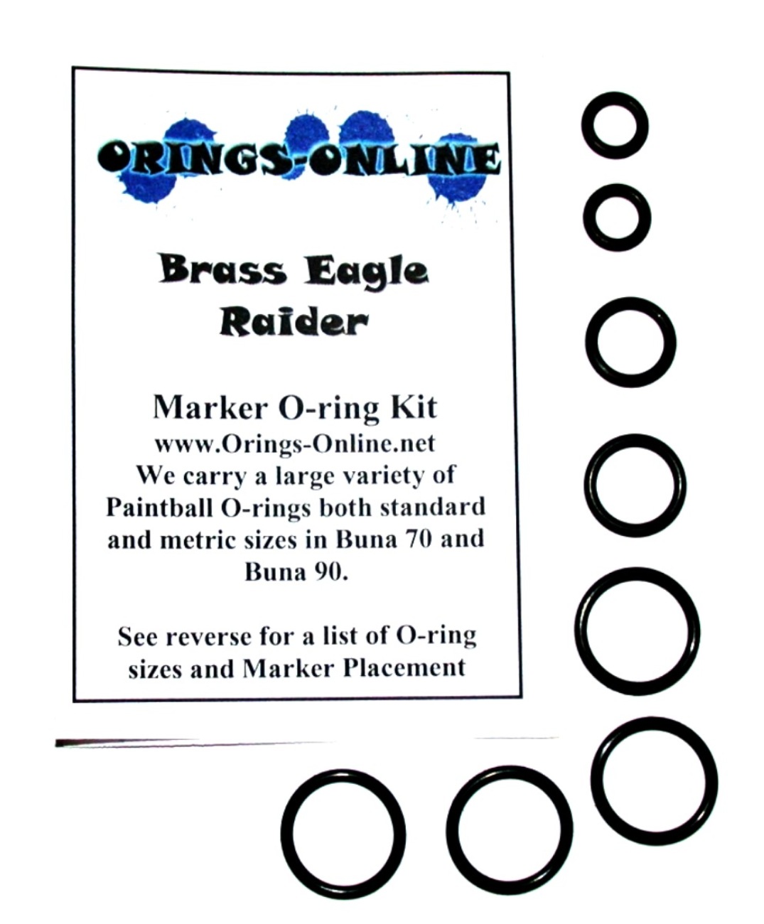 Brass Eagle Raider Marker O-ring Kit