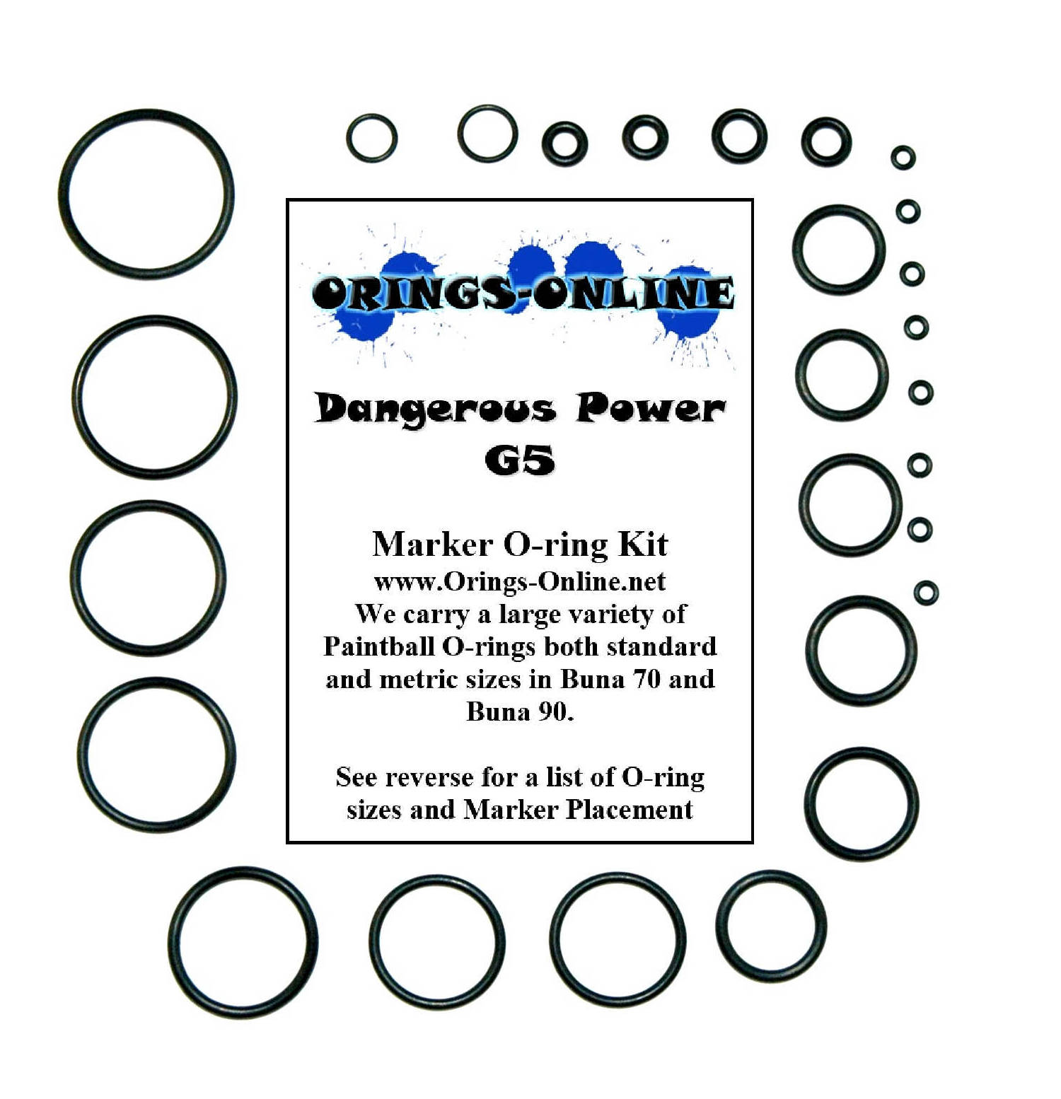 Dangerous Power G5 Marker O-ring Kit
