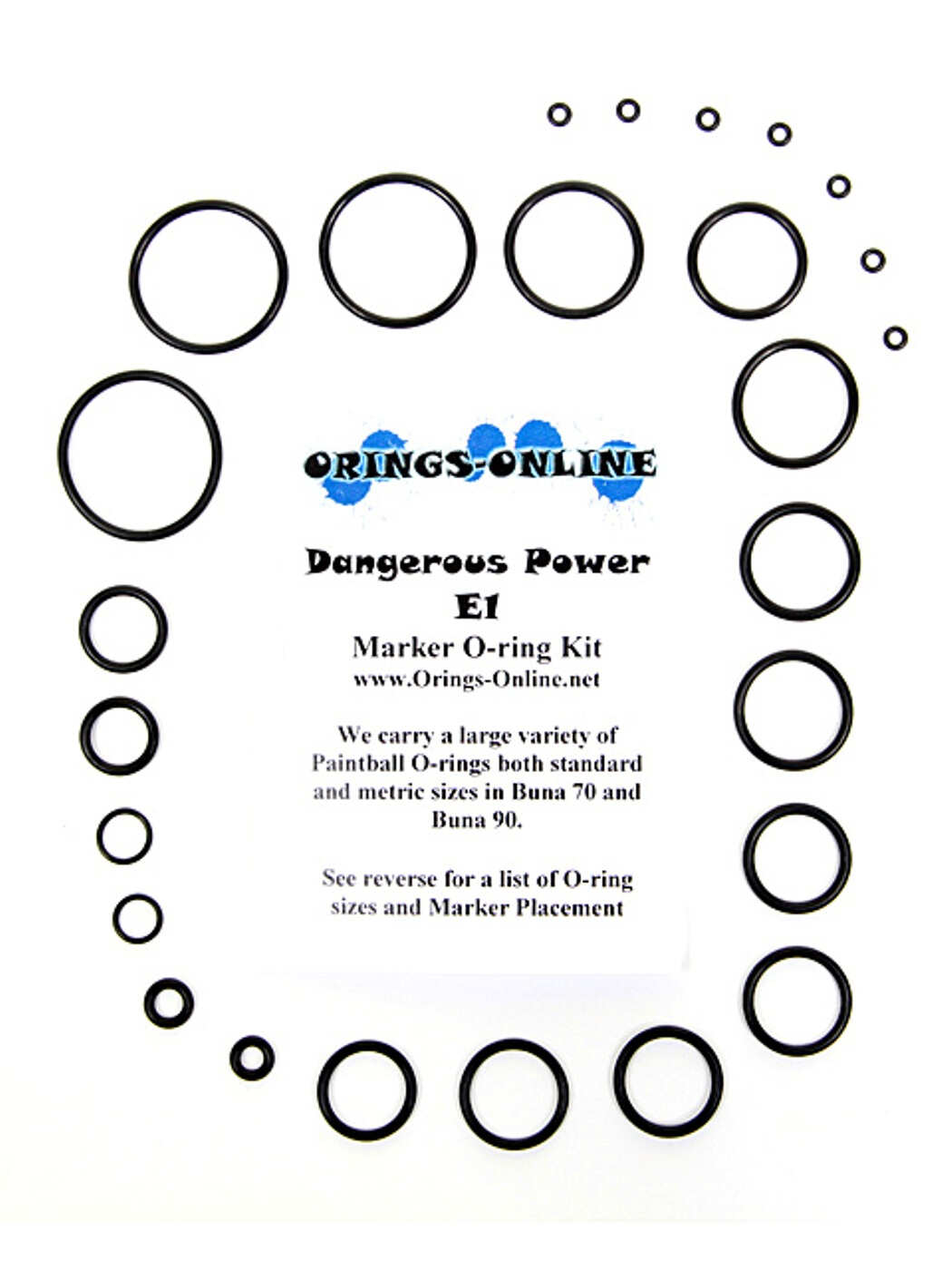 Dangerous Power DP E1 - O-Ring Rebuild Kit Dangerous Power DP E1 - O-Ring Rebuild Kit