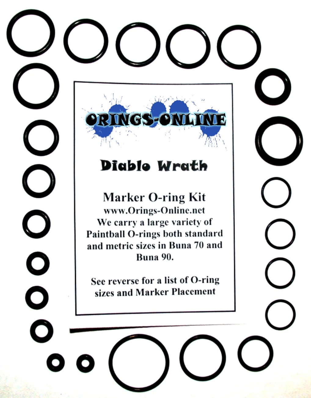 Diablo Wrath Marker O-ring Kit