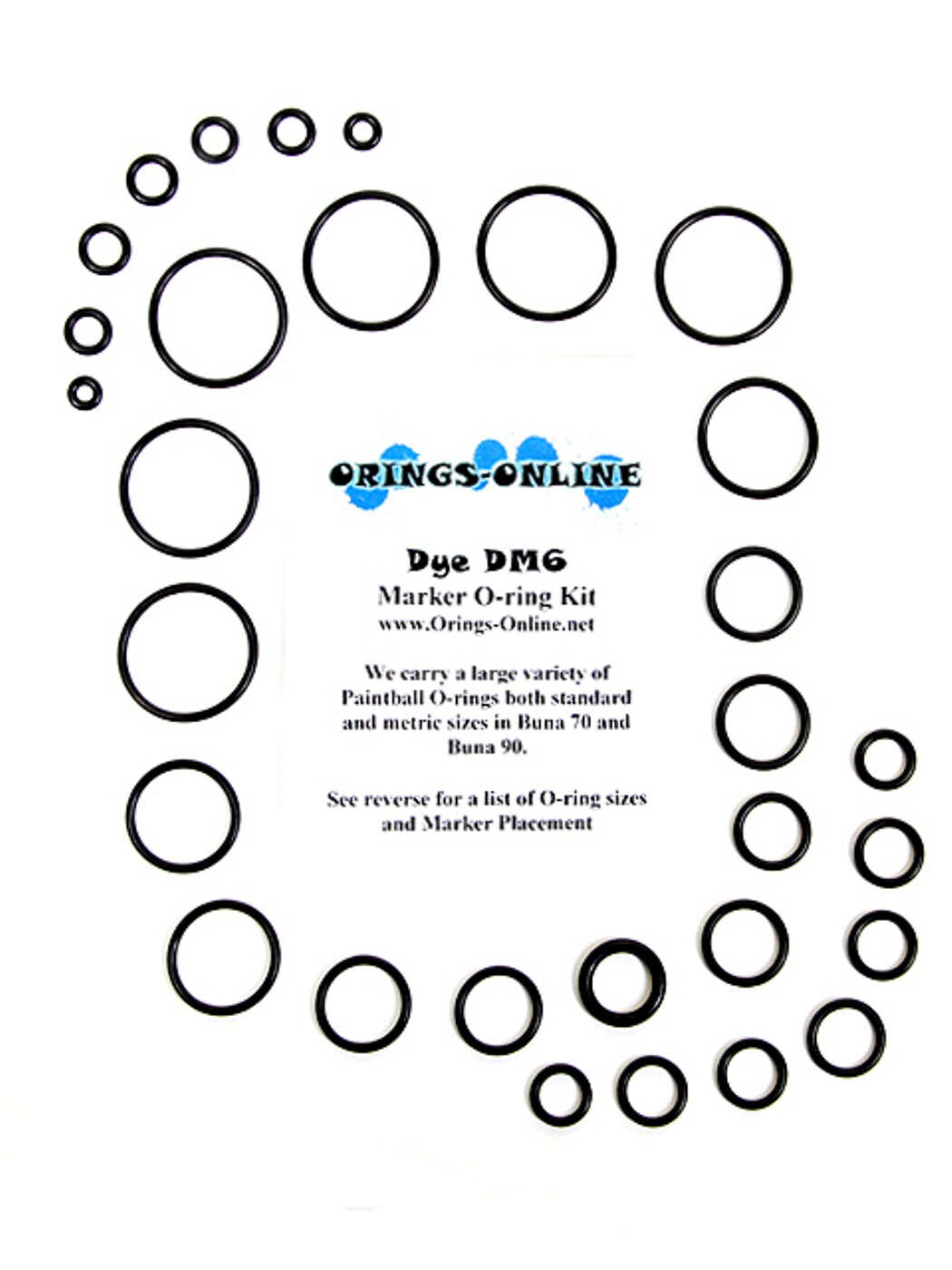 Dye DM5 Paintball Marker O-ring Oring Kit x 4 rebuilds kits 