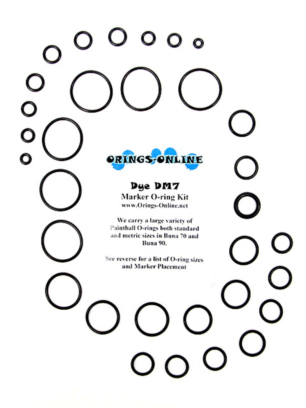 DYE DM9 Paintball Marker O-ring Oring Kit x 4 rebuilds kits 