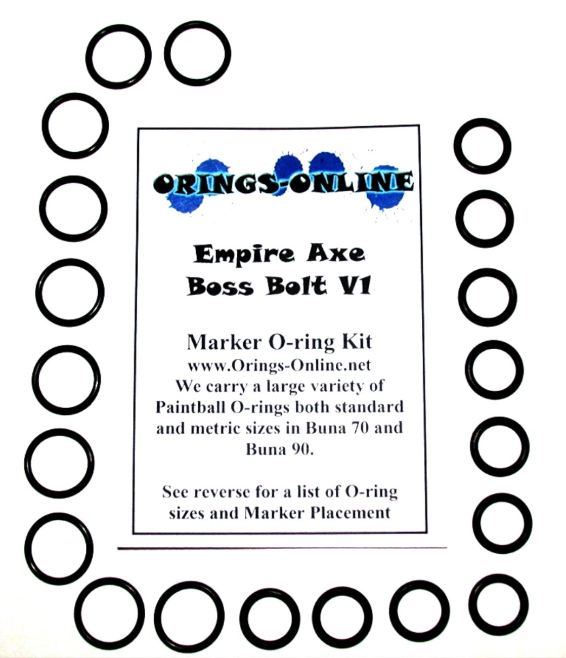 Empire Axe Boss Bolt V1 Marker O-ring Kit