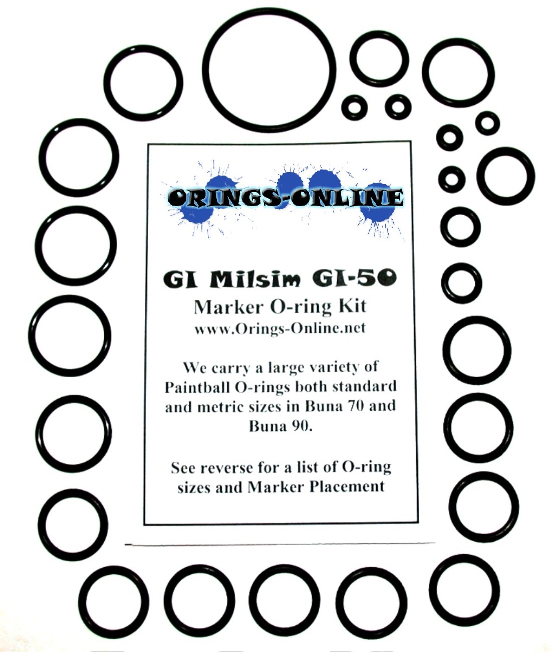 GI Milsim GI-50 Marker O-ring Kit