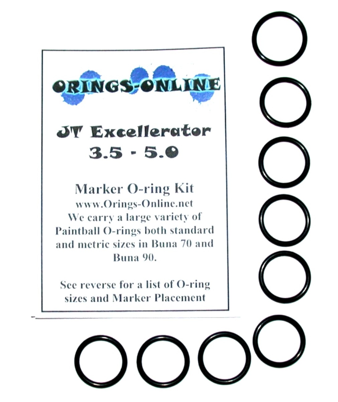 JT Excellerator 3.5 - 5.0 Marker O-ring Kit