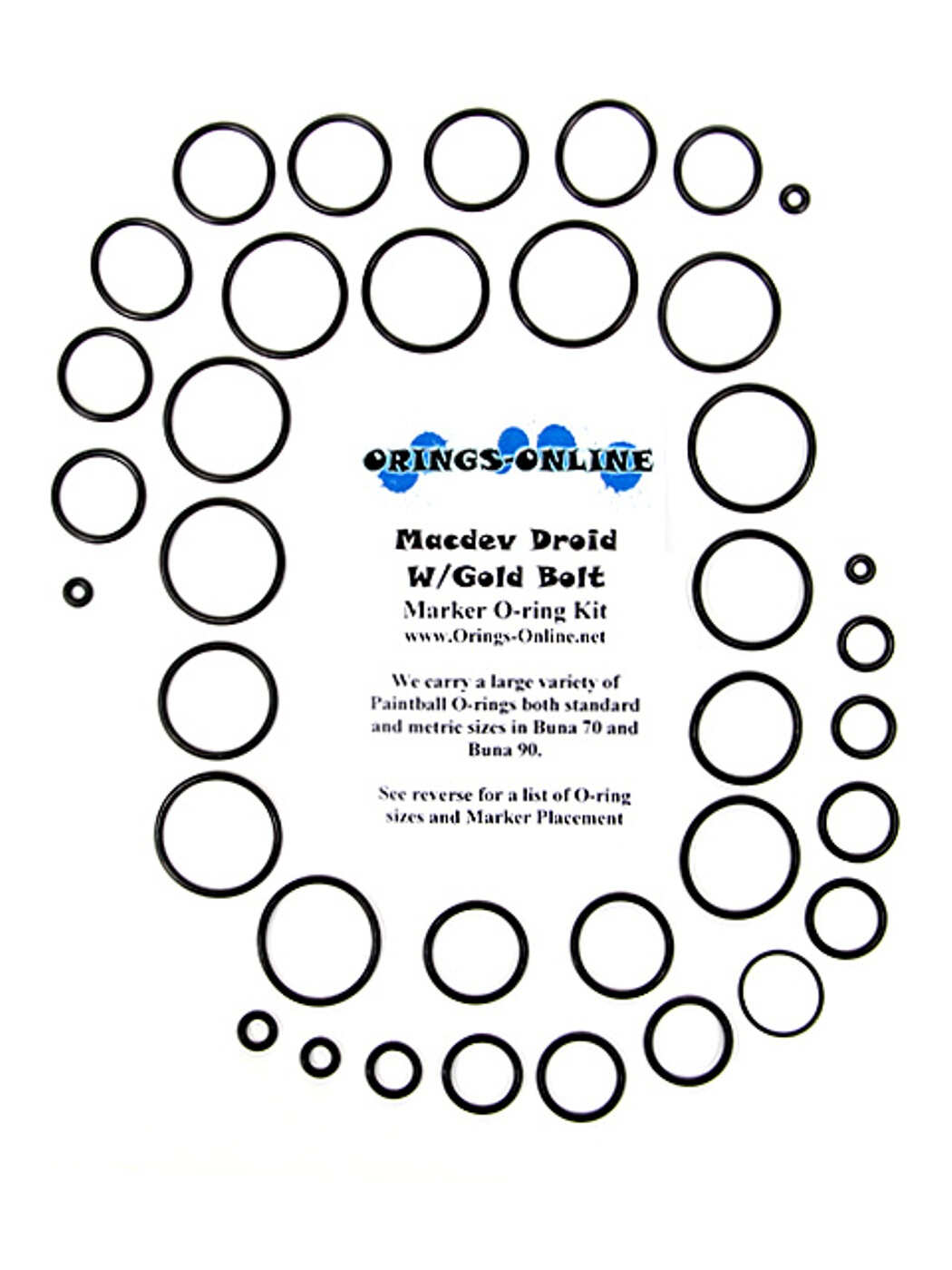 Macdev Cyborg Paintball Marker O-ring Oring Kit x 2 rebuilds kits 
