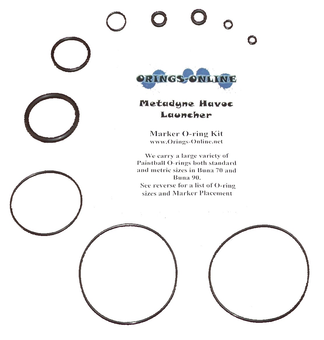 Metadyne Havoc Launcher Marker O-ring Kit