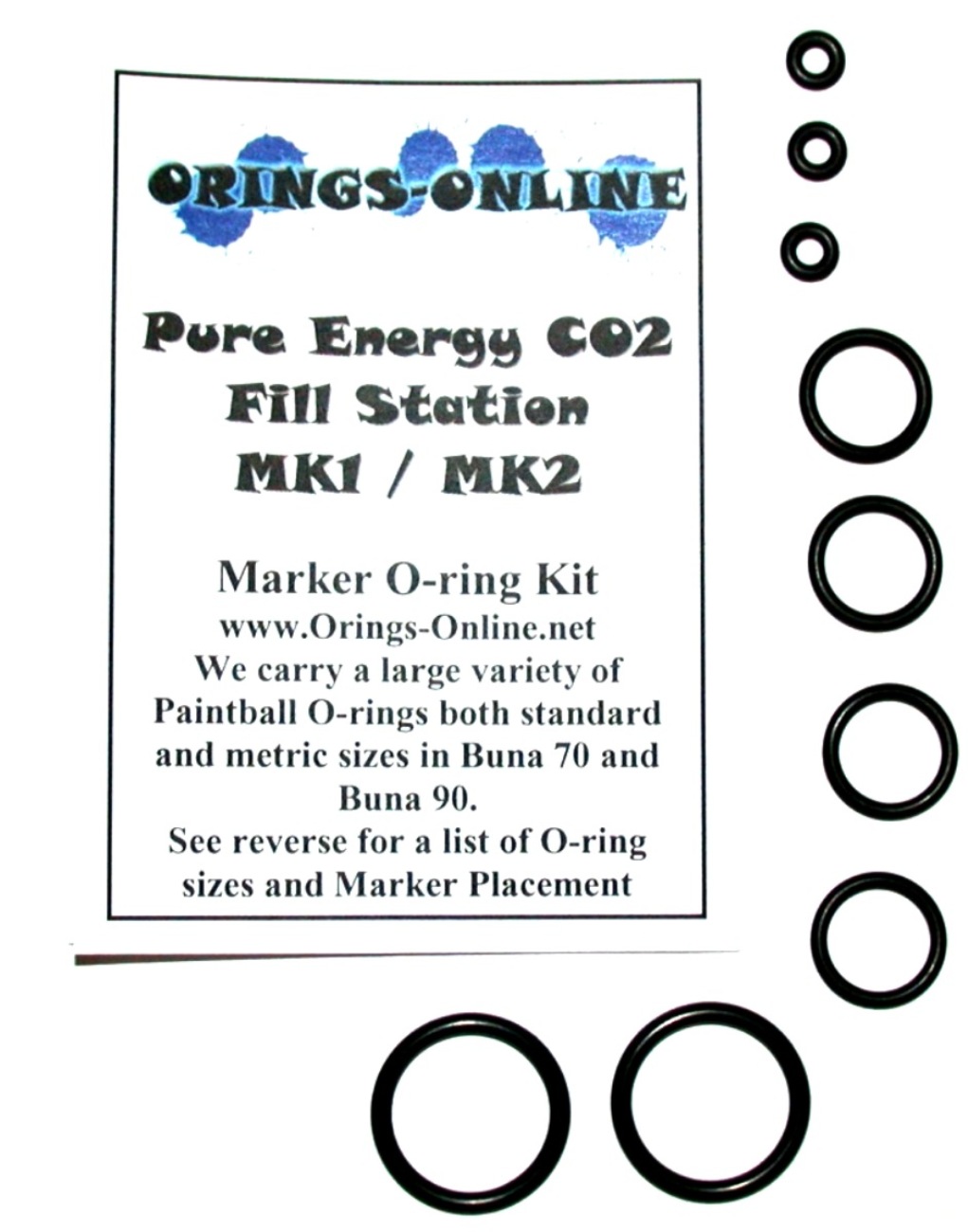 Pure Energy CO2 Fill Station MK1 MK2 O-ring Kit