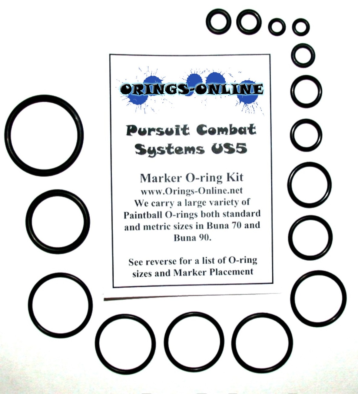 PCS Pursuit Combat Systems US5 Marker O-ring Kit