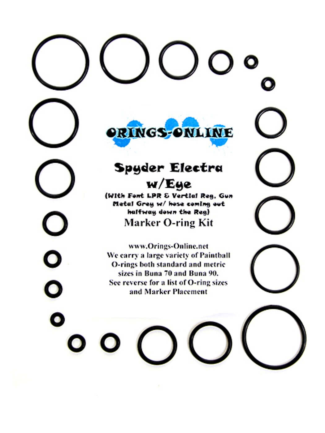 Spyder Sonix Paintball Marker O-ring Oring Kit x 2 rebuilds kits 