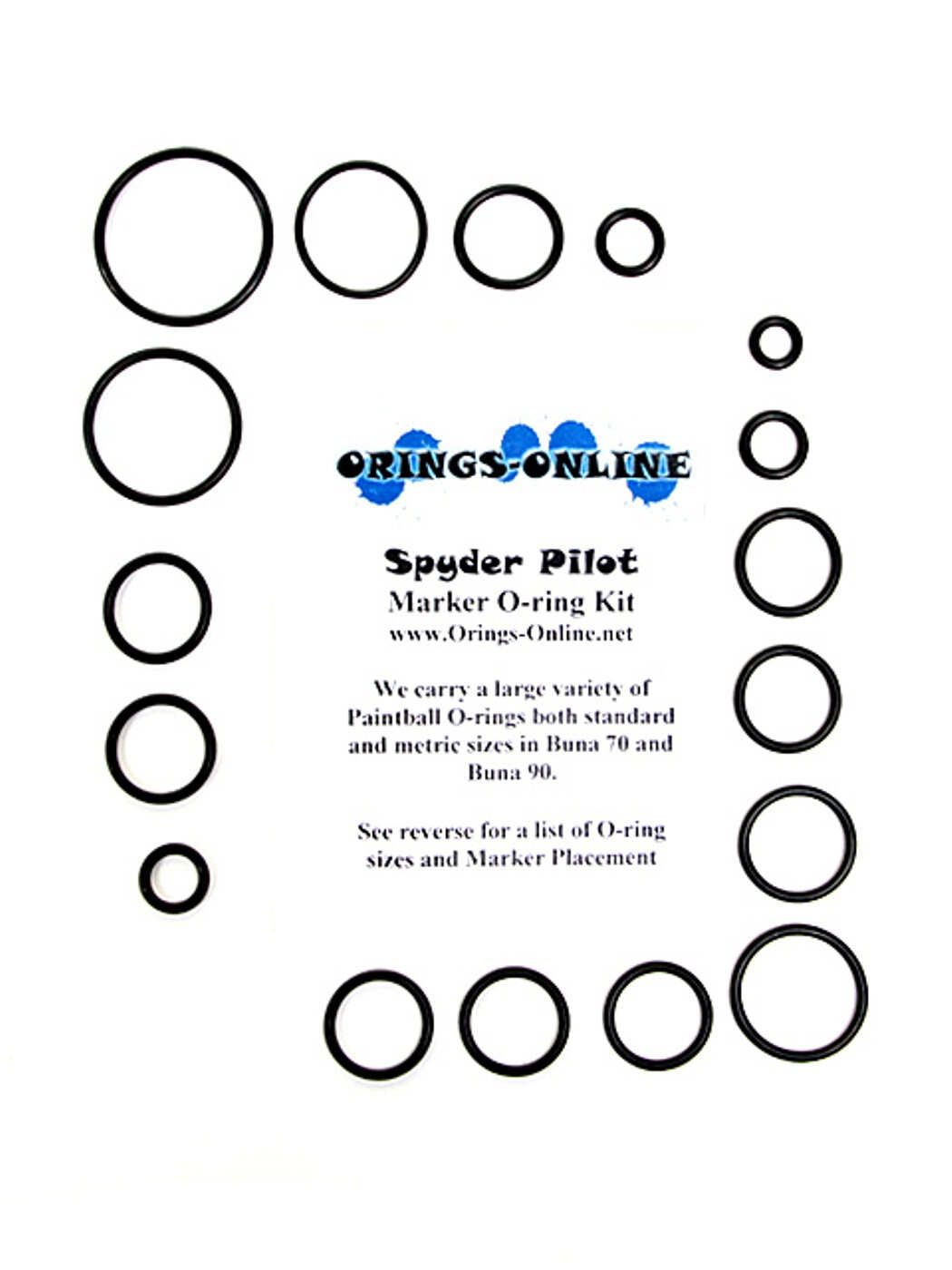 Spyder 09 COLOR 5x BOX Oring Kit Aggressor Electra MR1 Pilot Sonix Victor Xtra 