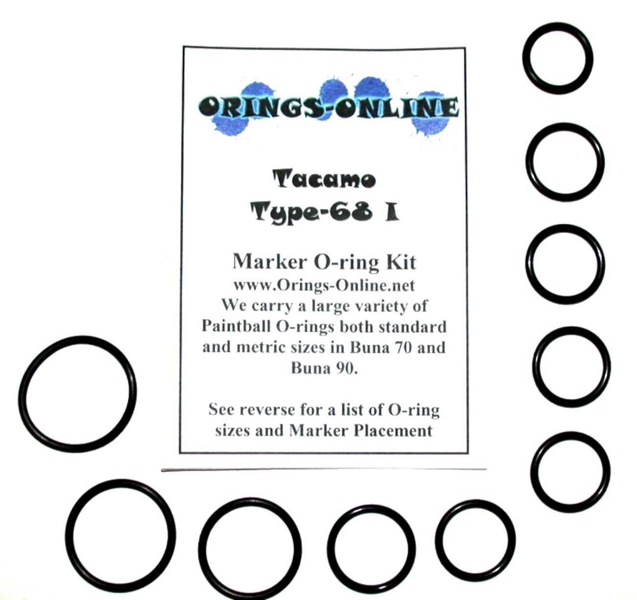 Tacamo Type-68 I Marker O-ring Kit