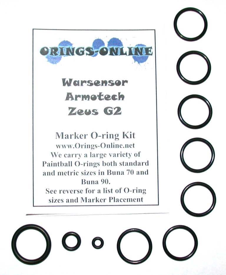 Warsensor Armotech Zeus G2 Marker O-ring Kit