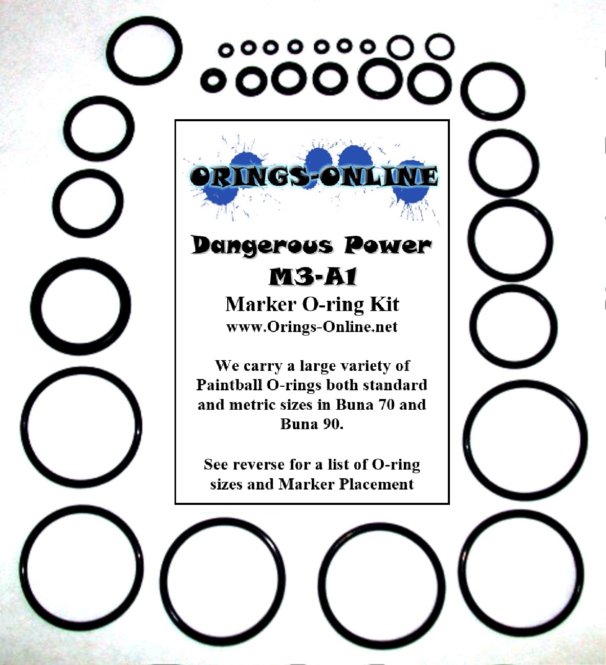 Dangerous Power M3-A1 Marker O-ring Kit