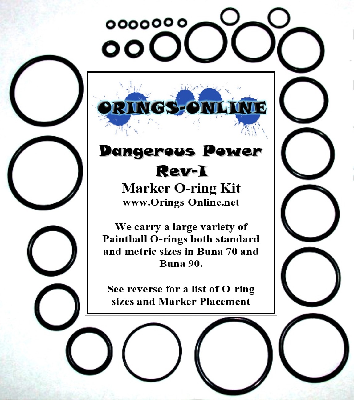 Dangerous Power Rev-i 2012 Marker O-ring Kit