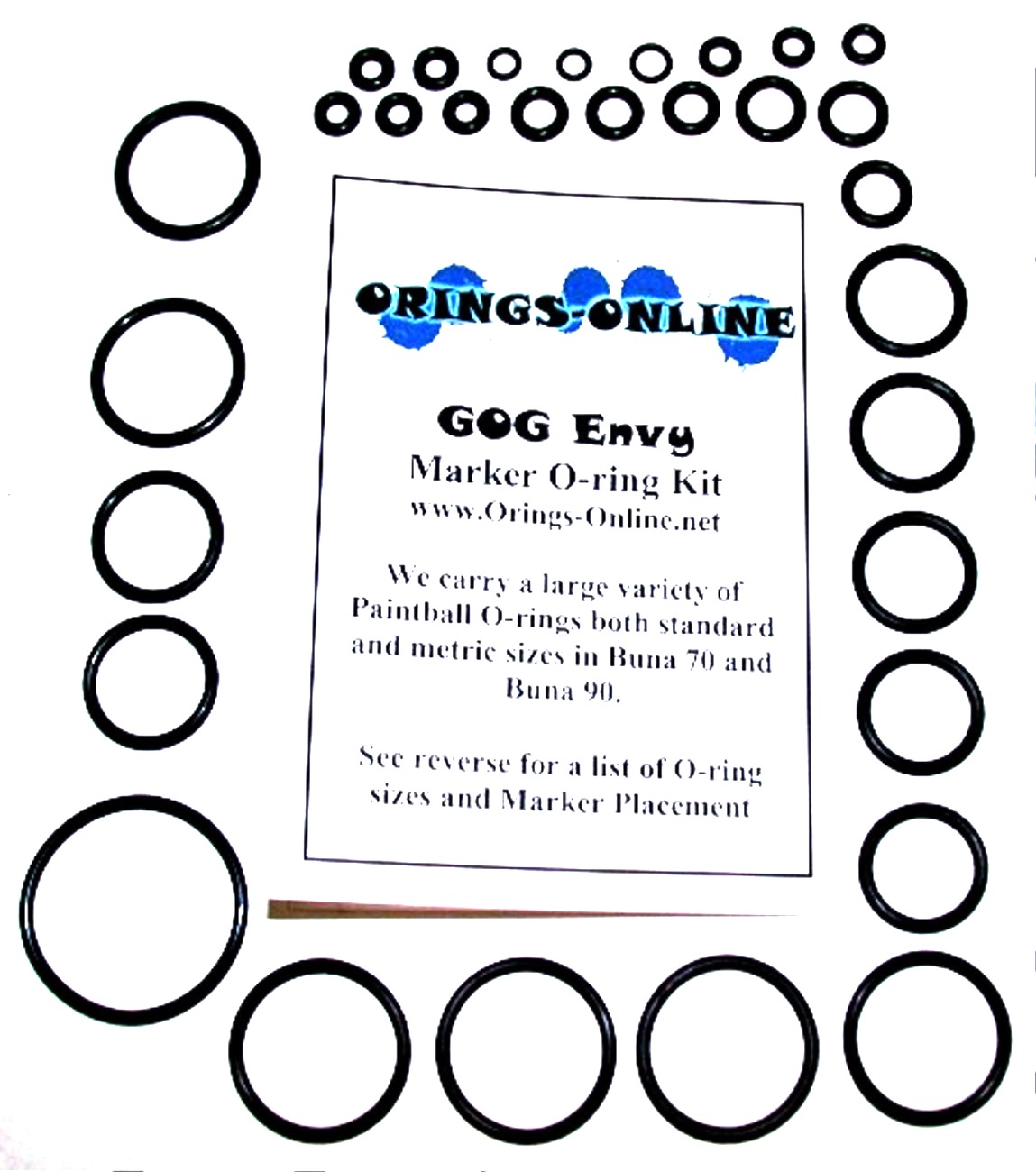 2X or 4X Rebuilds Orings-Online O-Ring Kit Compatible with GOG Enmey Paintball Marker 