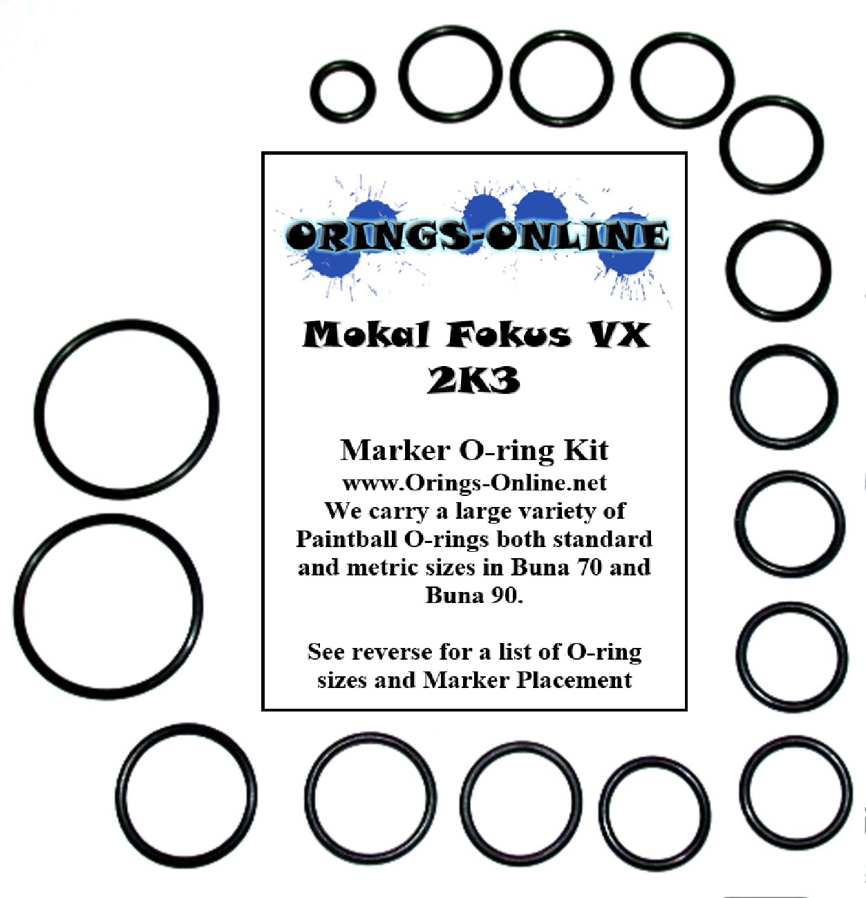 Mokal Fokus VX 2K3 Marker O-ring Kit
