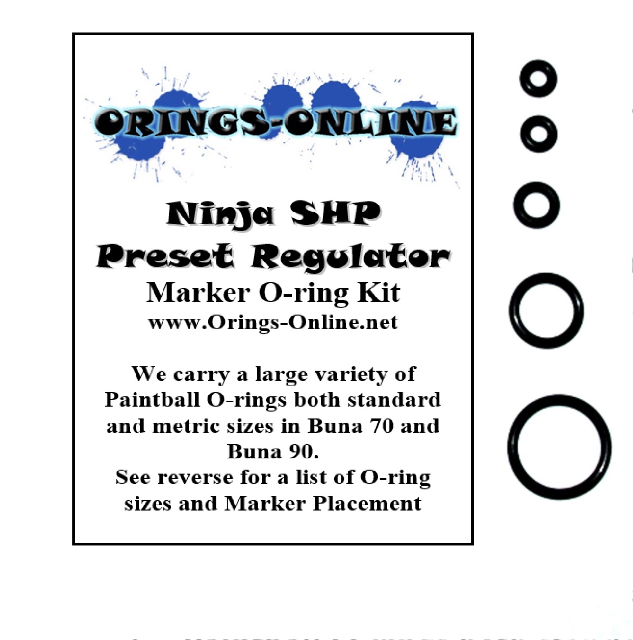 Ninja SHP Preset Regulator O-ring Kit