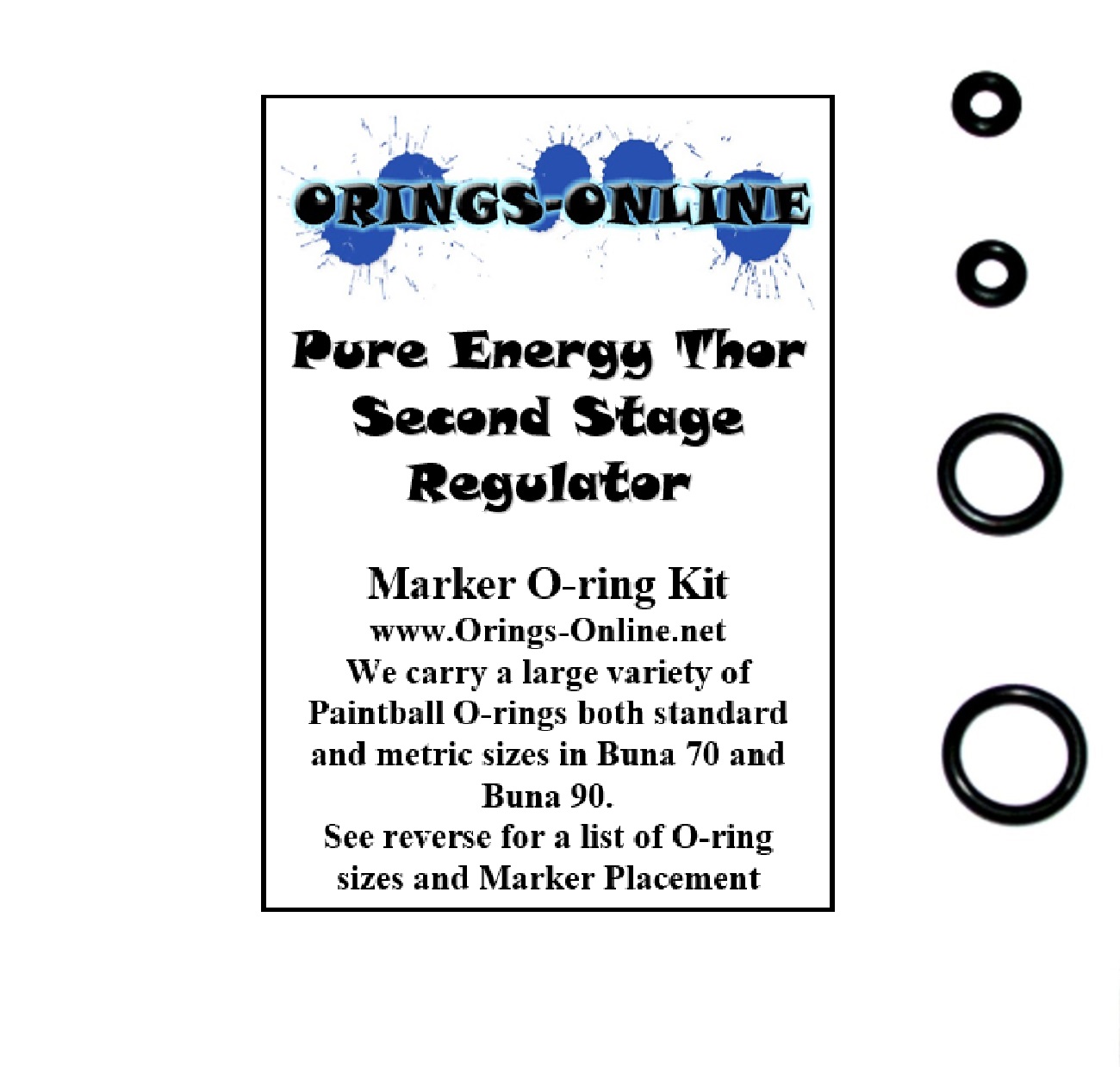 Pure Energy Thor Second Stage Regulator O-ring Kit