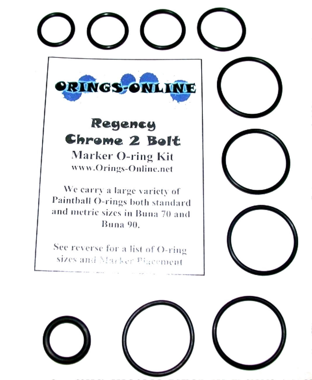 Regency Chrome 2 Bolt Marker O-ring Kit