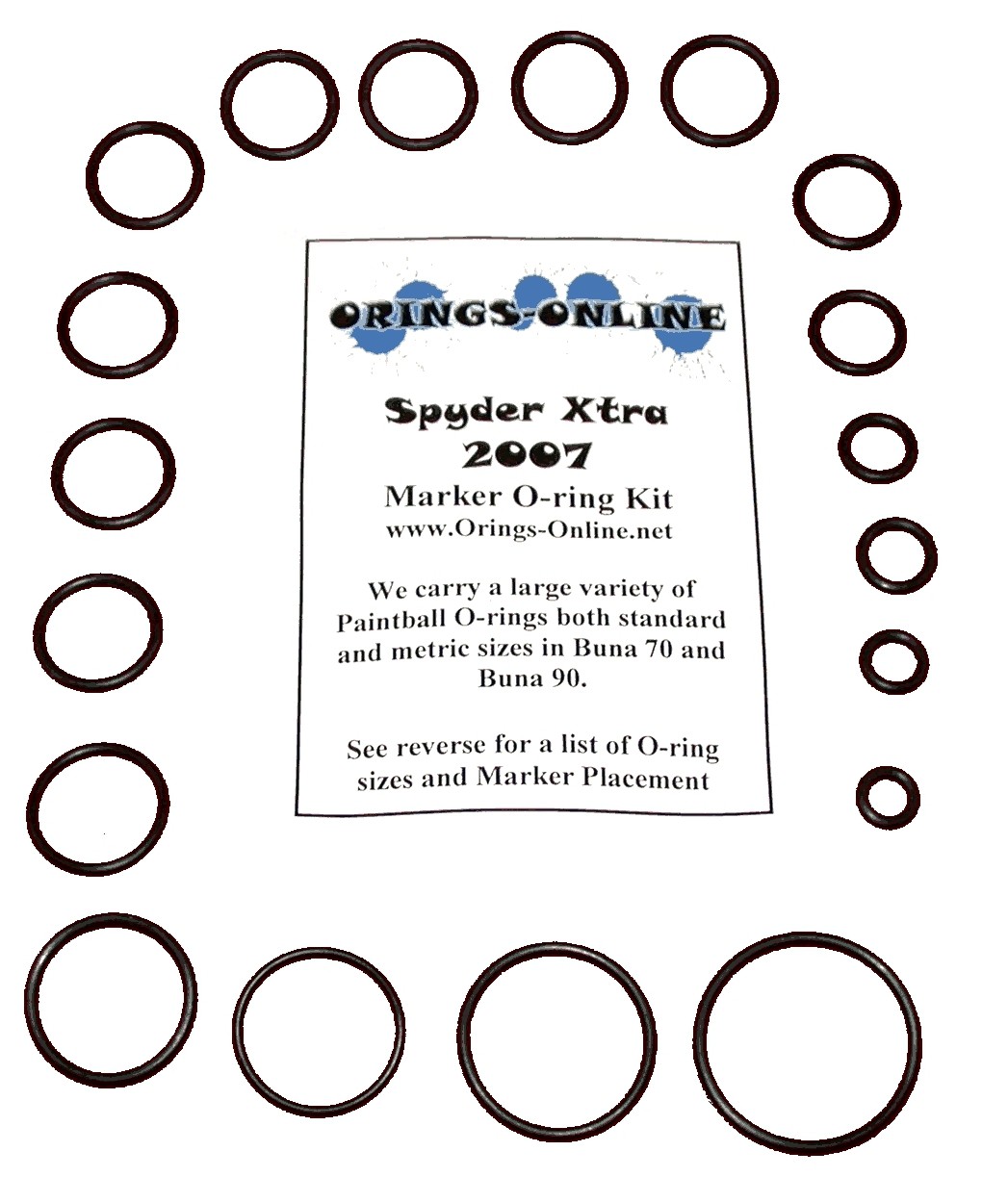 Spyder Xtra 2007 Marker O-ring Kit