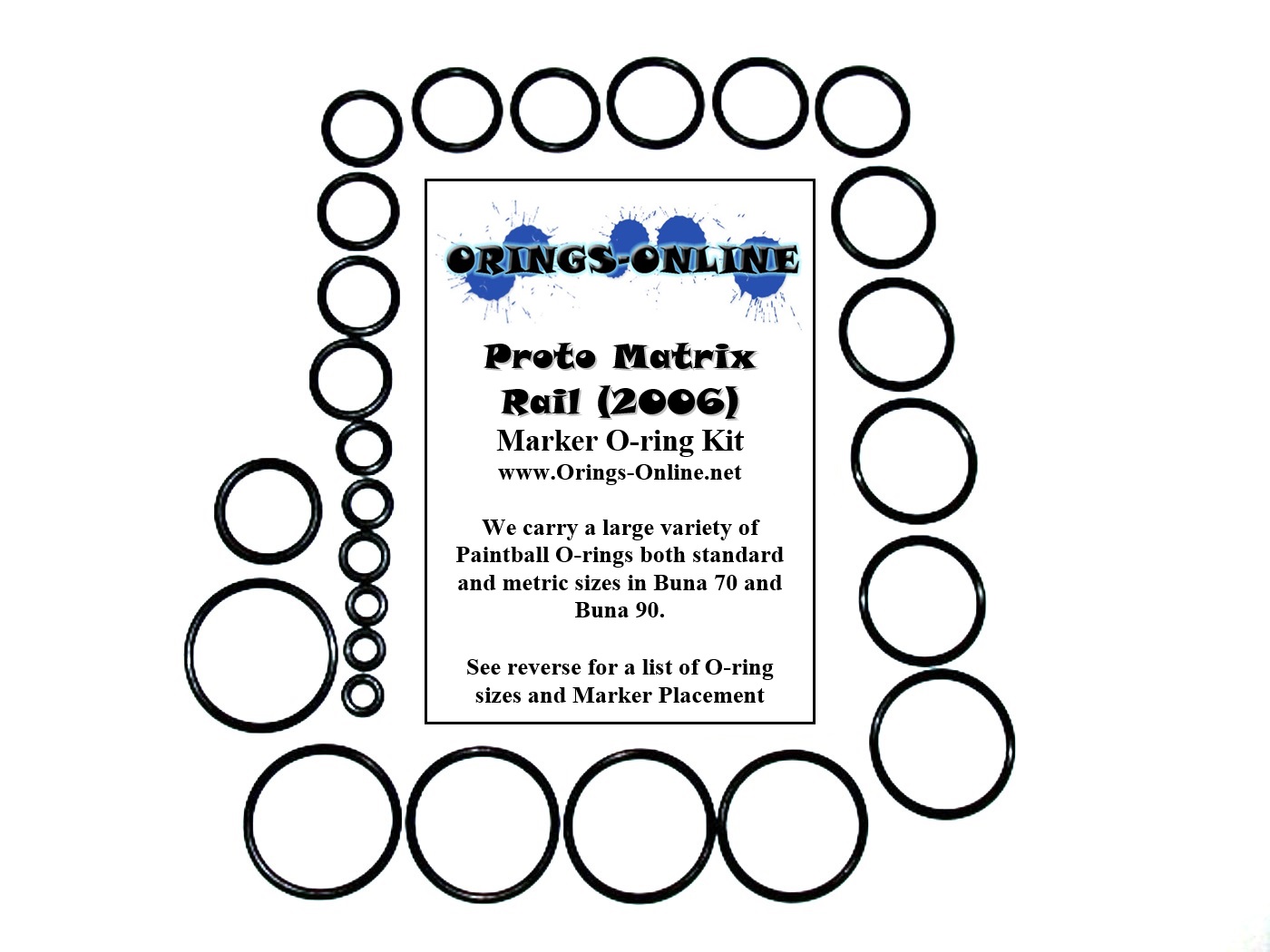 Proto Matrix Rail Marker O-ring Kit